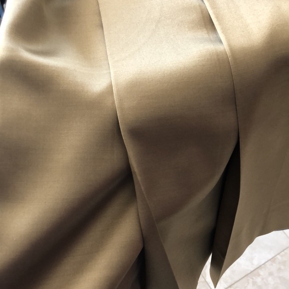 CHLOE Gold Pleated Mini Skirt French 36 US 4-6 Metallic - Picture 4 of 11